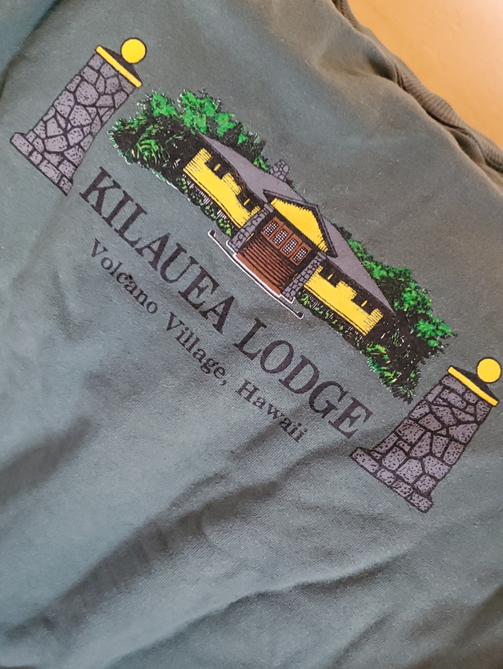 Kilauea Lodge Green Graphic Sweatshirt